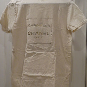 Designer Promotional Beige & Gold T-Shirt, Small